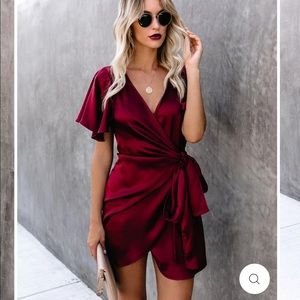 Vici! Wine wrap dress!